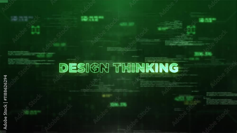 Design Thinking Style Hologram Video Design Thinking Style Hologram Video