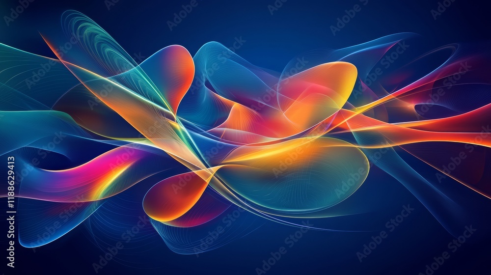 Fototapeta premium Symphony of Flowing Colors