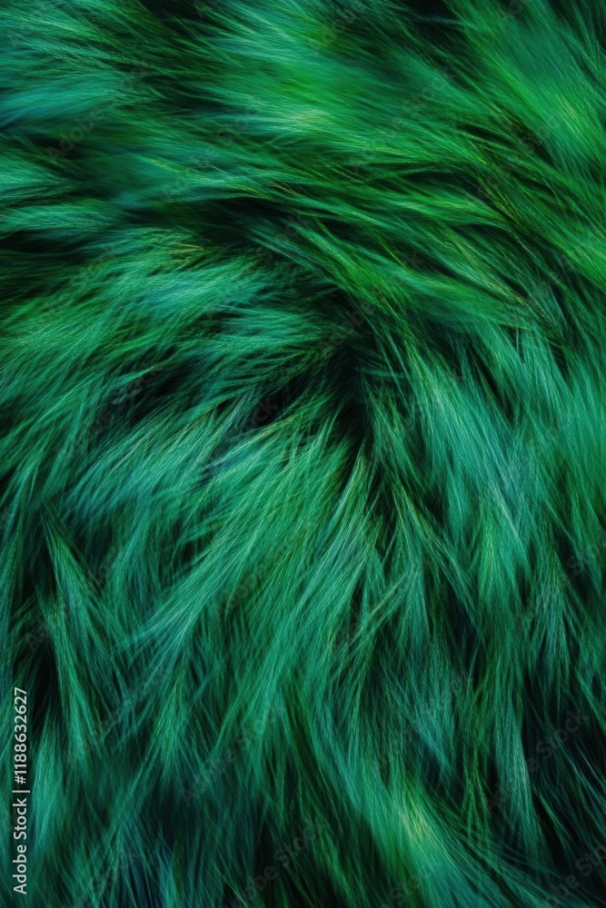 Fototapeta premium Close-up view of lush green grass leaves captured in motion against a dark background highlighting natural texture and depth