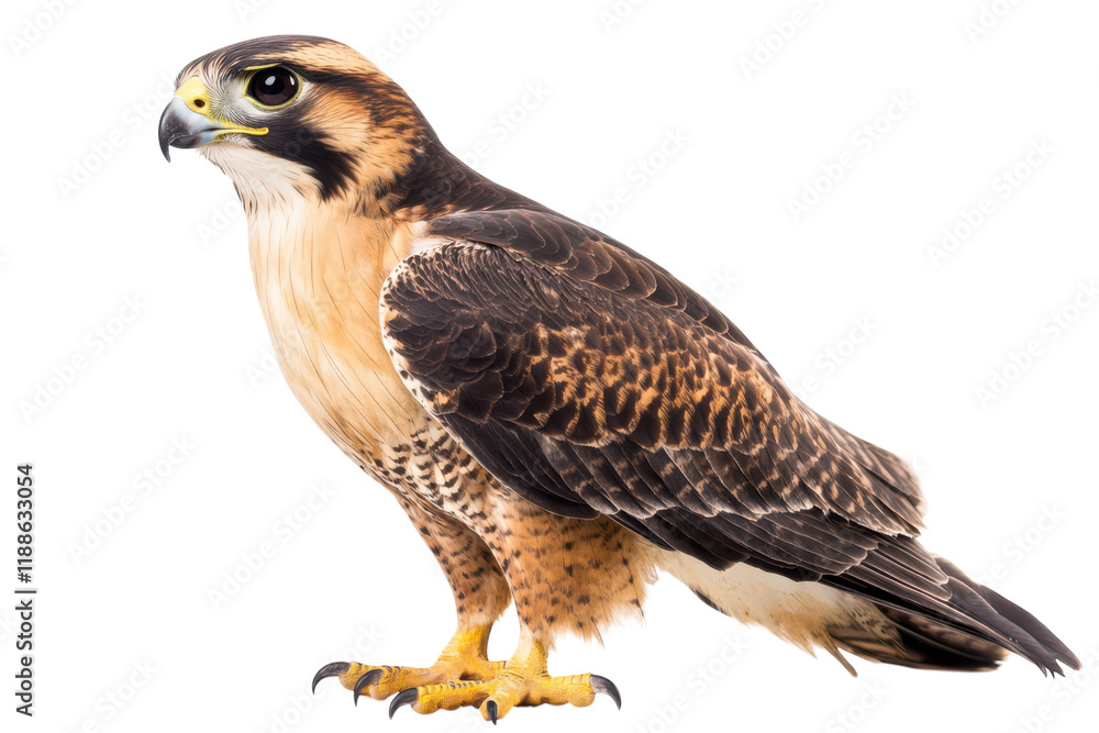 Adult Falcon Isolated on transparent Background for Commercial Use Adult Falcon Isolated on transparent Background for Commercial Use