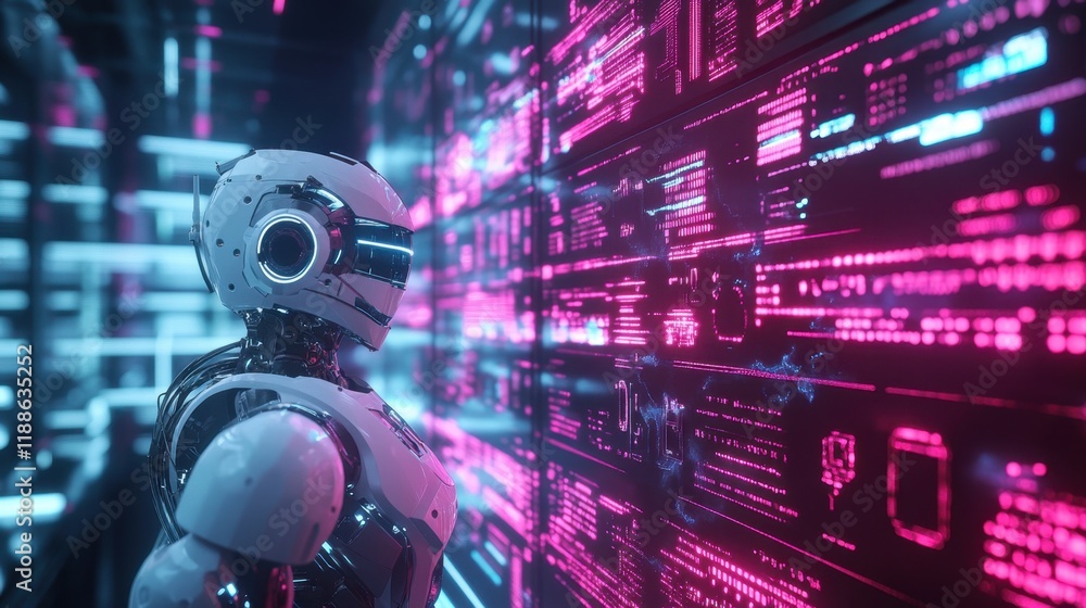 Futuristic Robots on a Digital Battlefield Futuristic Robots on a Digital Battlefield