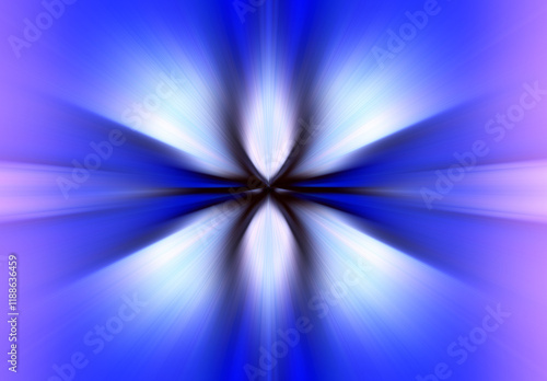 Abstract radial zoom blur surface in blue, black and lilac tones. Vibrant and awe-inspiring background with radial, radiating, converging lines.	