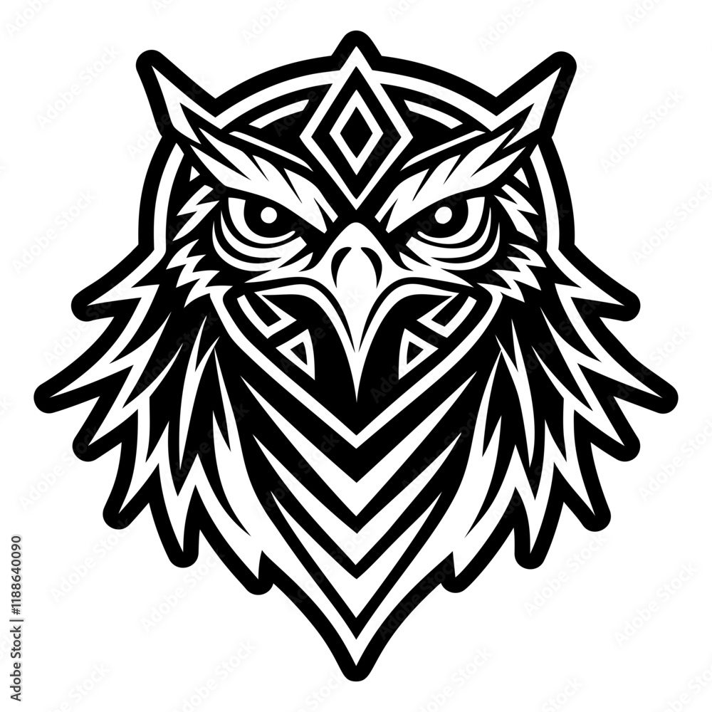 Obraz premium Pack of Glyph Style Norse Symbol Icons