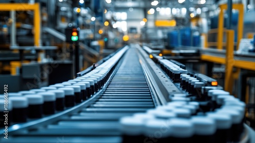 Wallpaper Mural Automated assembly line with real-time sensors factory industrial process high-tech environment close-up view Torontodigital.ca