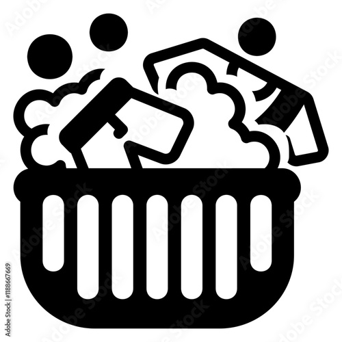Washing clothes icon