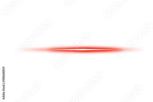 Neon red laser light lines with horizontal glowing stripes and a speed effect. Bright red neon rays and blurred laser beams isolated on a transparent background. Shiny electric design PNG
