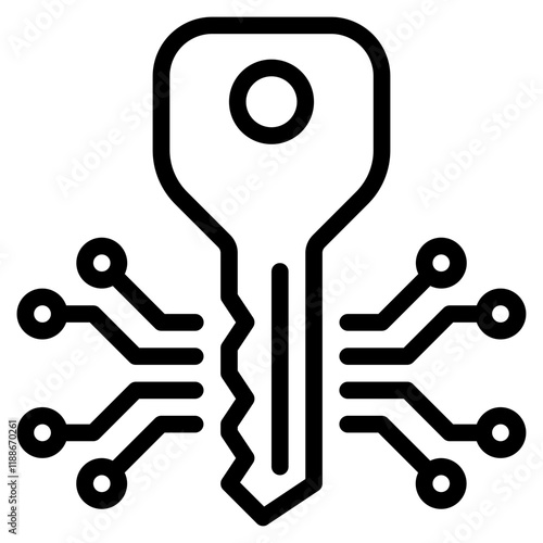 Digital Key with Circuit Patterns