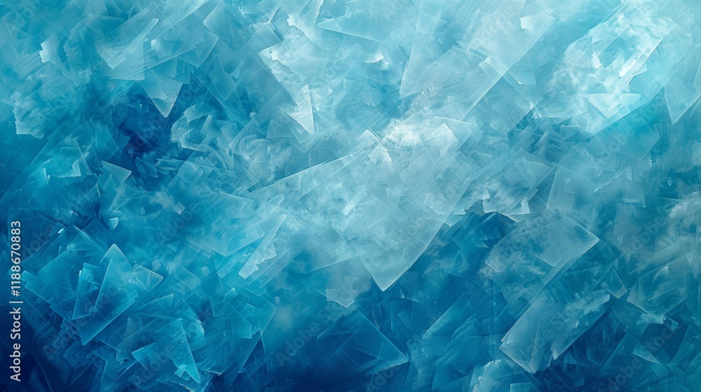 Obraz premium Abstract Blue Crystal Wallpaper