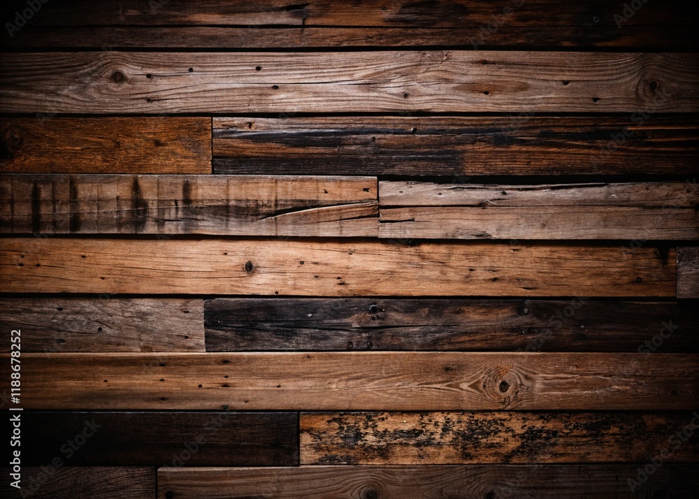 Fototapeta premium Old rustic wood plank wall texture background