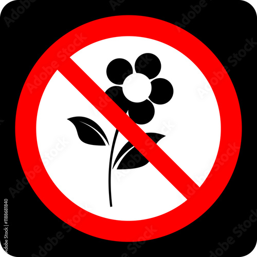 Do not pick flowers rohibited...