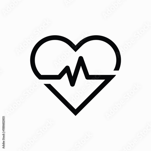 Heart beat icon,vector illustration. Flat design style. vector heart beat icon illustration isolated on White background, heart beat icon Eps10. heart beat icons