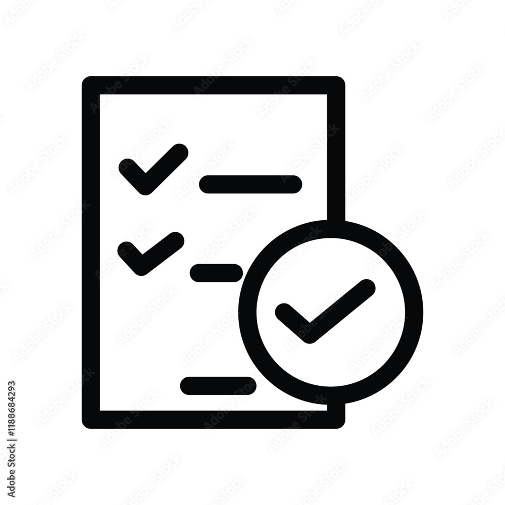 Checklist Vector Icon Design Template Checklist Vector Icon Design Template