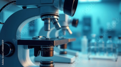 Wallpaper Mural Close-up of a modern microscope Torontodigital.ca