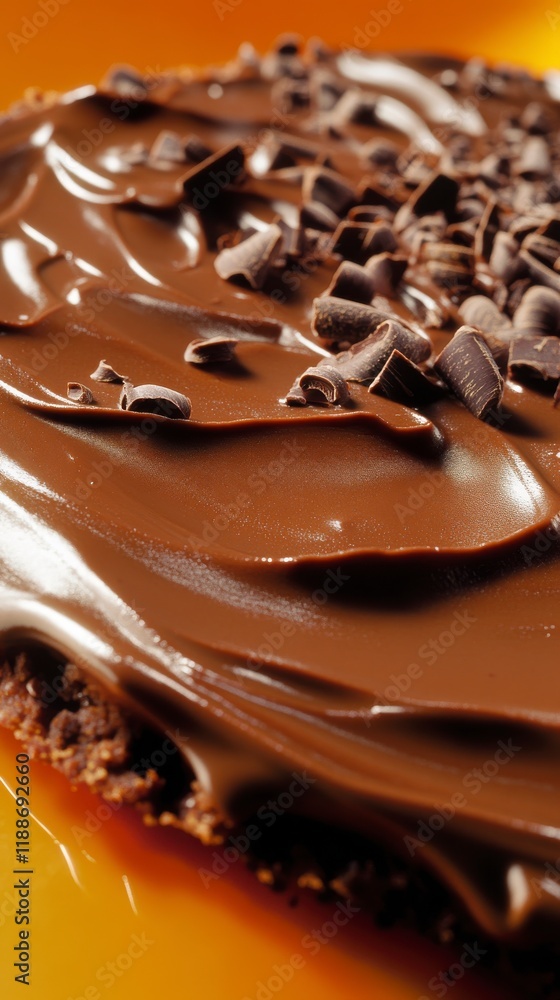 Chocolate Silk Pie with velvety chocolate silk filling and a buttery crust, presented on a chic orange surface, smooth and rich Hyper-quality professionnal photography, ultra detailed, high resolution Chocolate Silk Pie with velvety chocolate silk filling and a buttery crust, presented on a chic orange surface, smooth and rich Hyper-quality professionnal photography, ultra detailed, high resolution