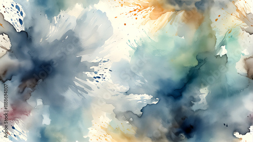Neutral Abstract Watercolor Background with Soft Tones and Subtle Texture
