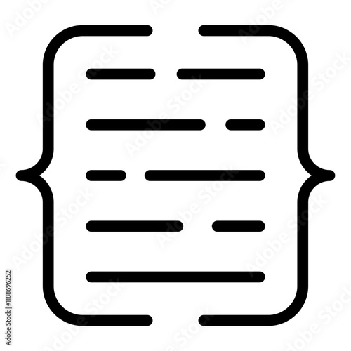 coding outline icon