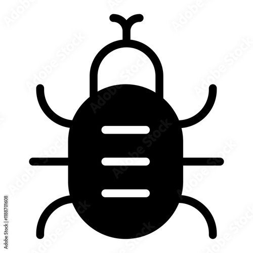 bug black icon