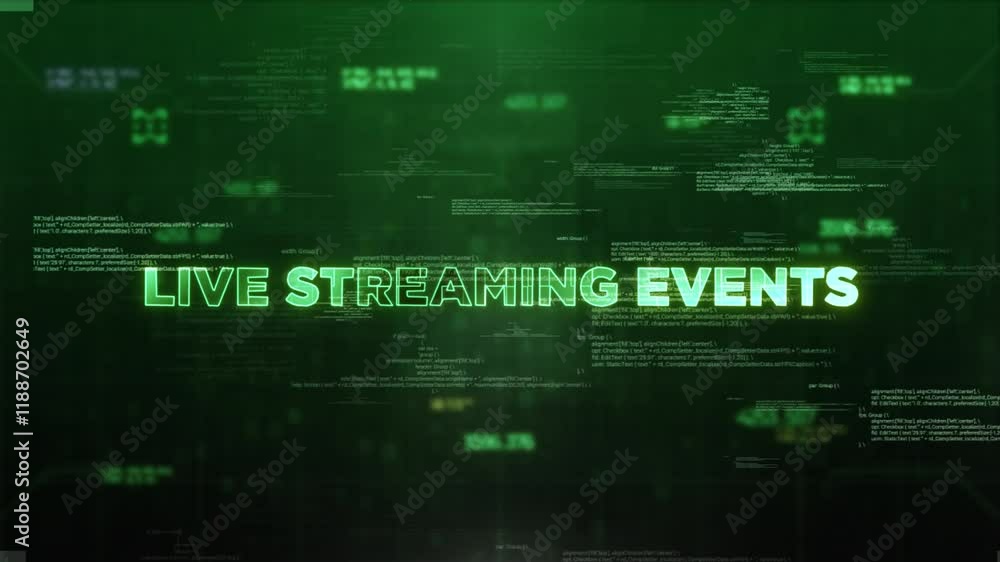 Live Streaming Events Style Hologram Video Live Streaming Events Style Hologram Video