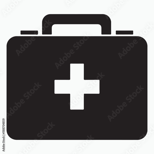 Vector illustration of a first aid kit icon