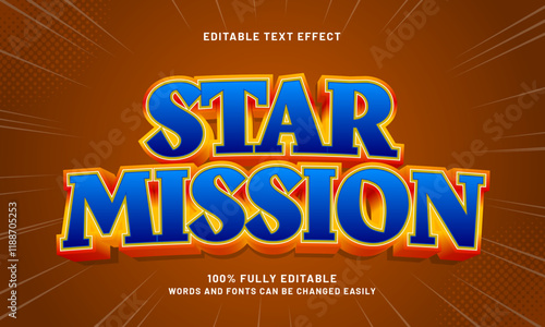 star mission editable text effects with a game and space theme photo