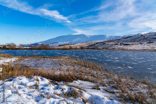 winter in Snowdonia national park Uk photo