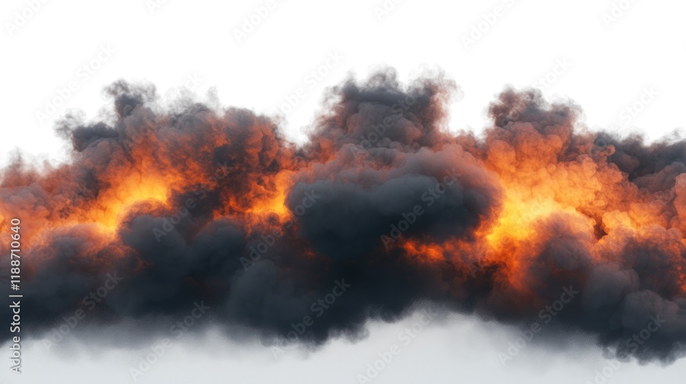 Fiery Inferno: A Dramatic Visual of Smoke and Fire Fiery Inferno: A Dramatic Visual of Smoke and Fire