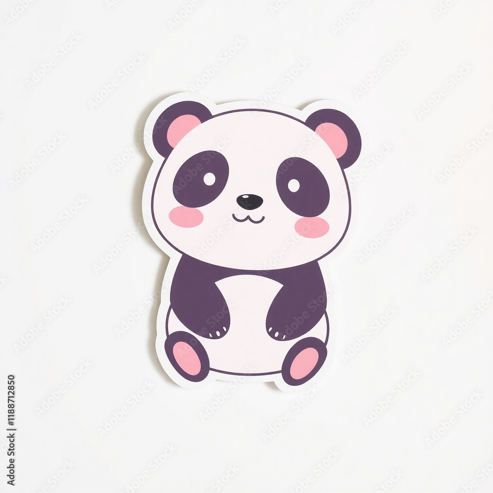 Adorable cartoon panda sticker. Perfect for kids' crafts, scrapbooking, or adding a touch of cuteness to your projects. Adorable cartoon panda sticker. Perfect for kids' crafts, scrapbooking, or adding a touch of cuteness to your projects.