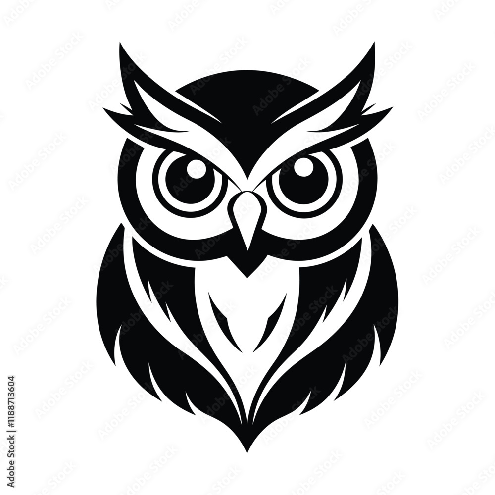 Fototapeta premium own bird logo type silhouette vector art illustration