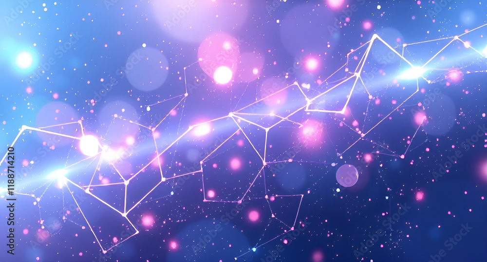 Fototapeta premium Dynamic 4D Abstract Design with Vibrant Colours