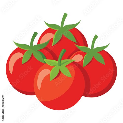 tomato isolated on white background