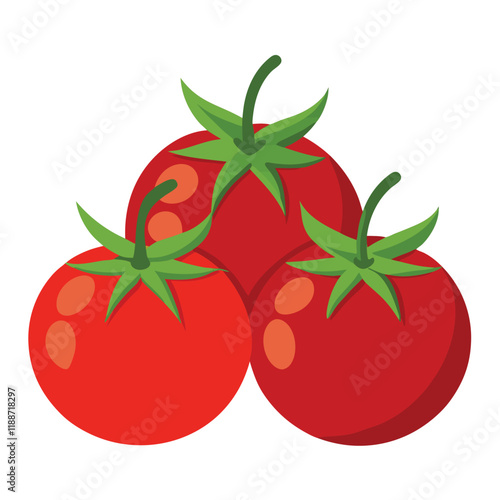 tomato isolated on white