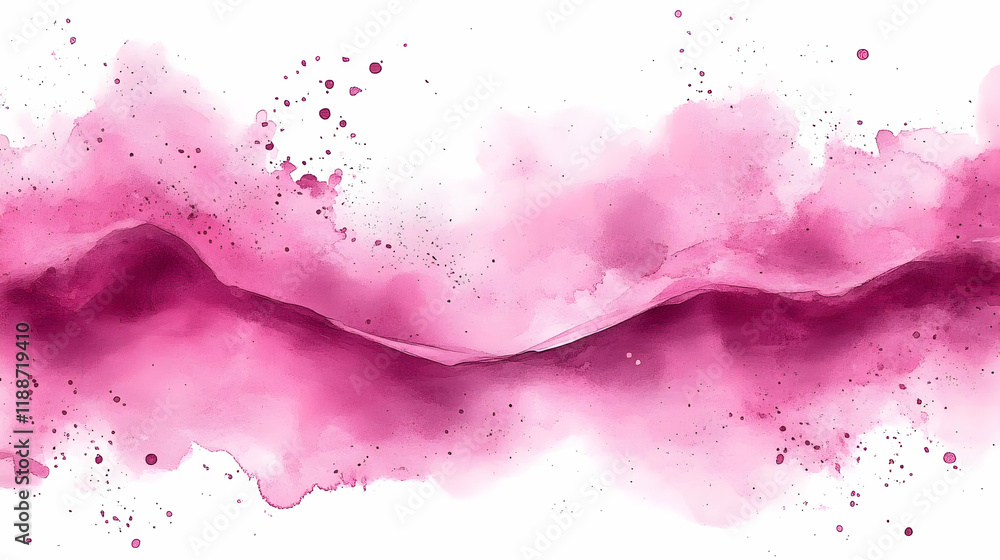 Pink watercolor wave abstract background Pink watercolor wave abstract background