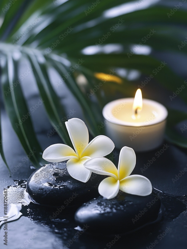 Peaceful Spa Relaxation with Fragrant Flower Bath and Candlelight Peaceful Spa Relaxation with Fragrant Flower Bath and Candlelight