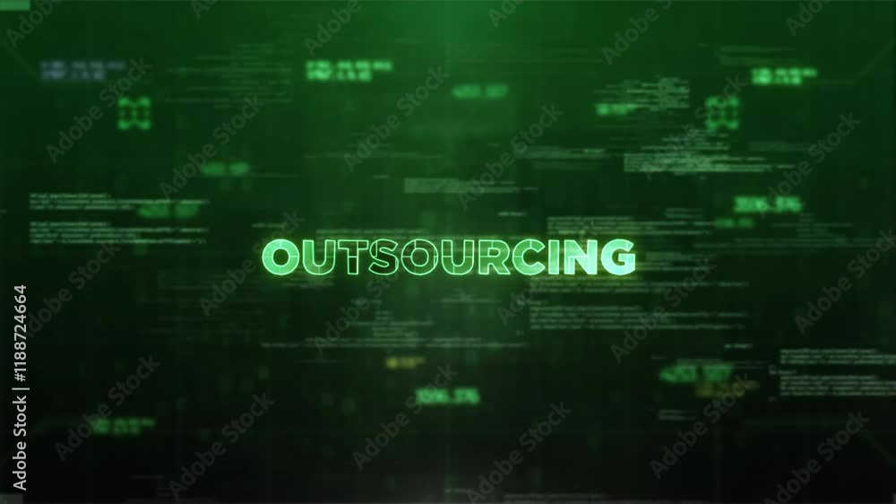 Outsourcing Style Hologram Video Outsourcing Style Hologram Video