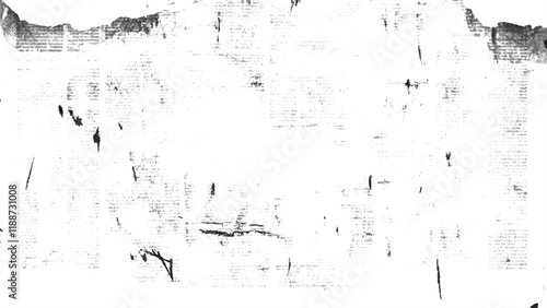 Newspaper paper grunge texture. Vector white and black newspaper paper grunge texture. Newspaper with old grunge vintage unreadable paper texture background.	