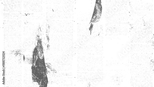 Newspaper paper grunge texture. Vector white and black newspaper paper grunge texture. Newspaper with old grunge vintage unreadable paper texture background.	