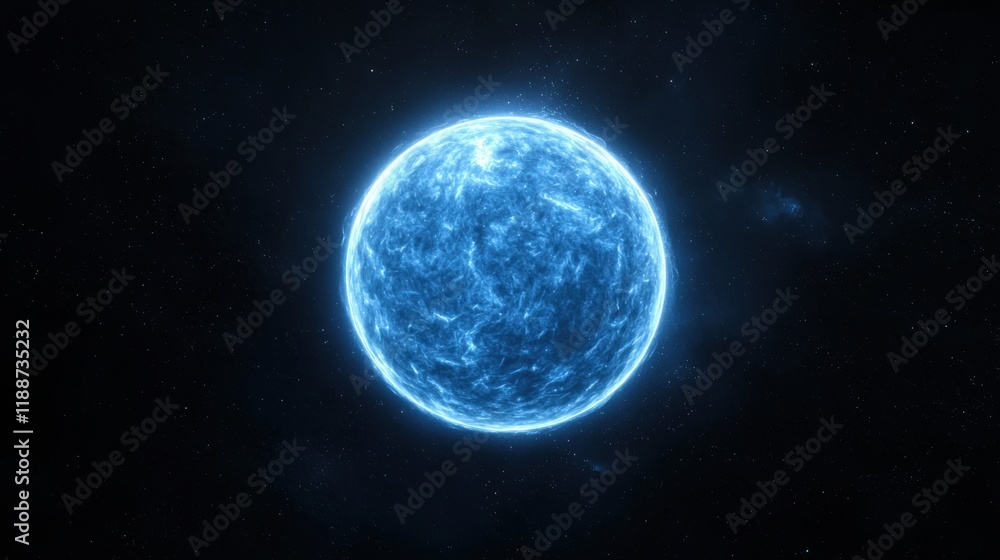 Luminous blue star in deep space Luminous blue star in deep space