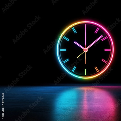 Wallpaper Mural A glowing clock symbolizing 24/7 customer support availability. Torontodigital.ca