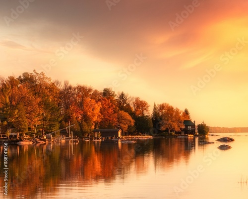 Sunset on the lake