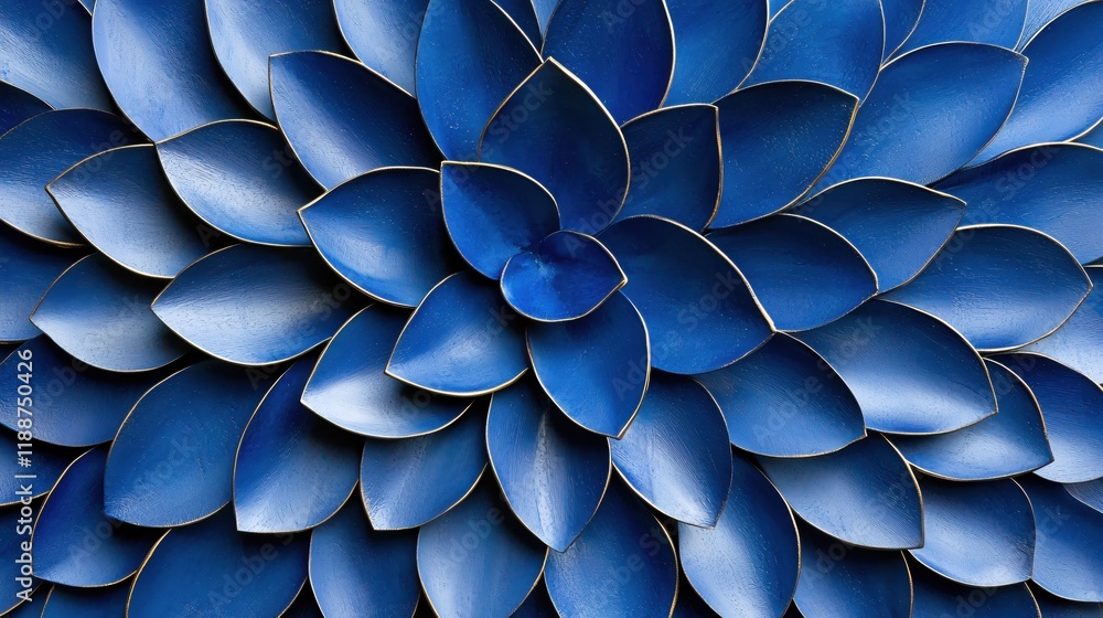 Obraz premium Elegant Blue Petal Design Abstract Art Background Texture