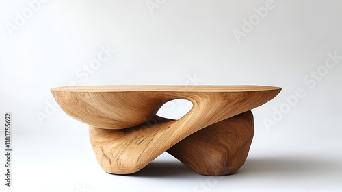 beautiful and staylish table , with modren design isolated on the white background ,  A simple wooden table isolated on white background
