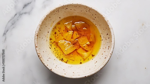 Marinated Pieces in a Bowl - A Culinary Delight photo