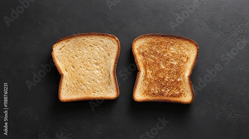 Golden Brown Toasted Bread Slices photo