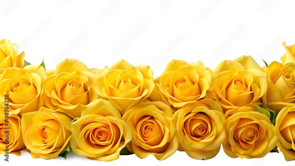 bouquet of yellow roses border, isolated soft focus on the transparent background bouquet of yellow roses border, isolated soft focus on the transparent background
