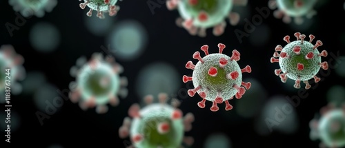 Wallpaper Mural The detailed microscopic imagery of Human Metapneumovirus HMPV reveals its intricate structure as well as its significant potential for causing various respiratory infections in individuals Torontodigital.ca