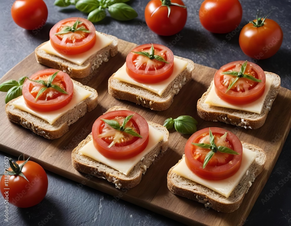 bruschetta with tomato and basil bruschetta with tomato and basil