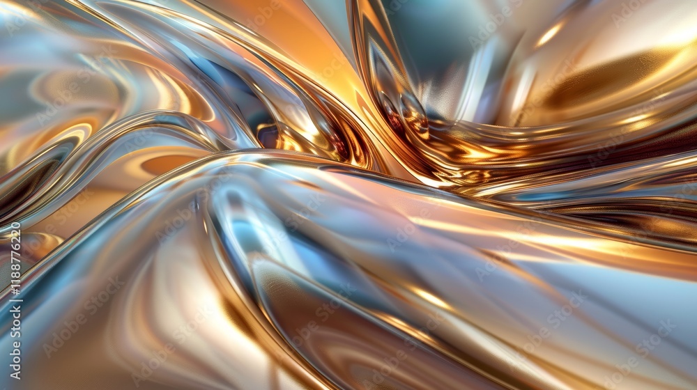Abstract Metallic Swirl Wallpaper Abstract Metallic Swirl Wallpaper