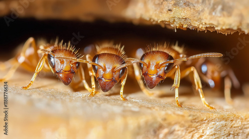 Ant infestation in residential premises. photo