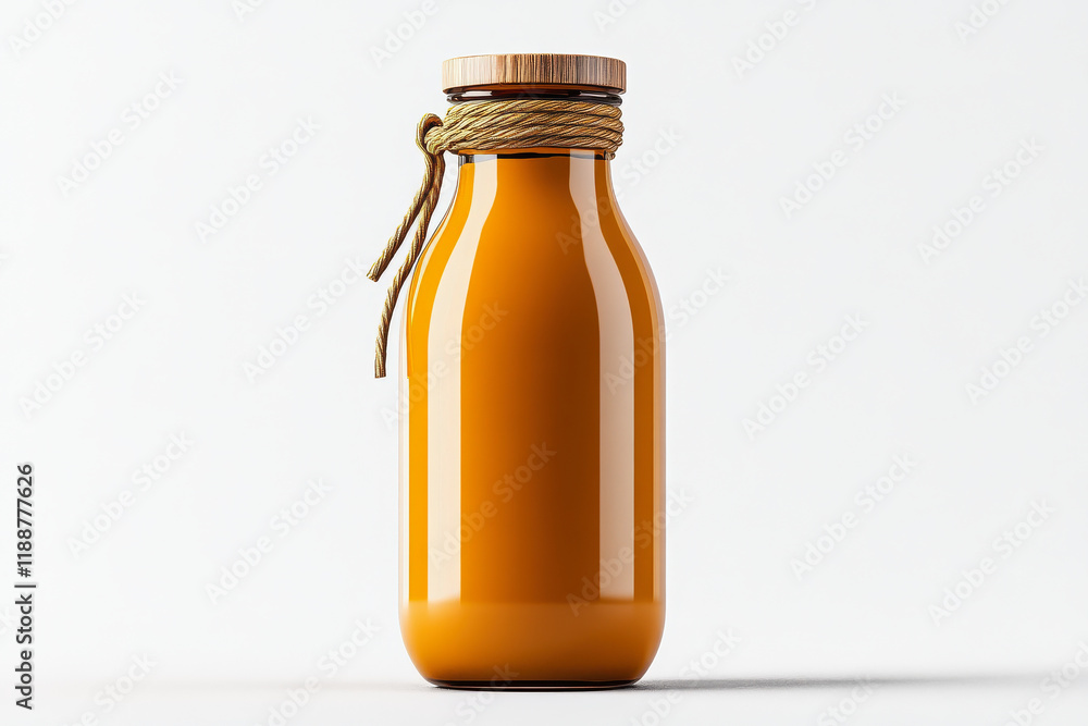 Rustic Amber Bottle: A touch of elegance, natural charm. Rustic Amber Bottle: A touch of elegance, natural charm.