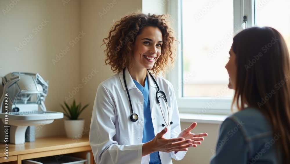 Caring Doctor with Gentle Gaze and Warm Smile Caring Doctor with Gentle Gaze and Warm Smile